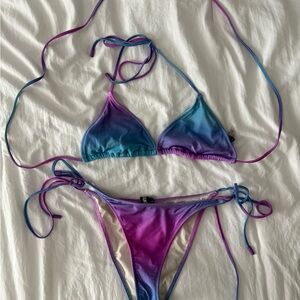 Triangl Swimwear Purple and Blue Bikini